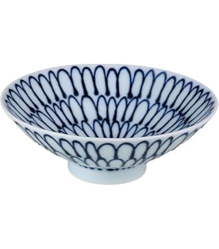 Amazon.co.jp: 白山陶器 煮付鉢 つや紺 (約)15.5×13×3.5cm